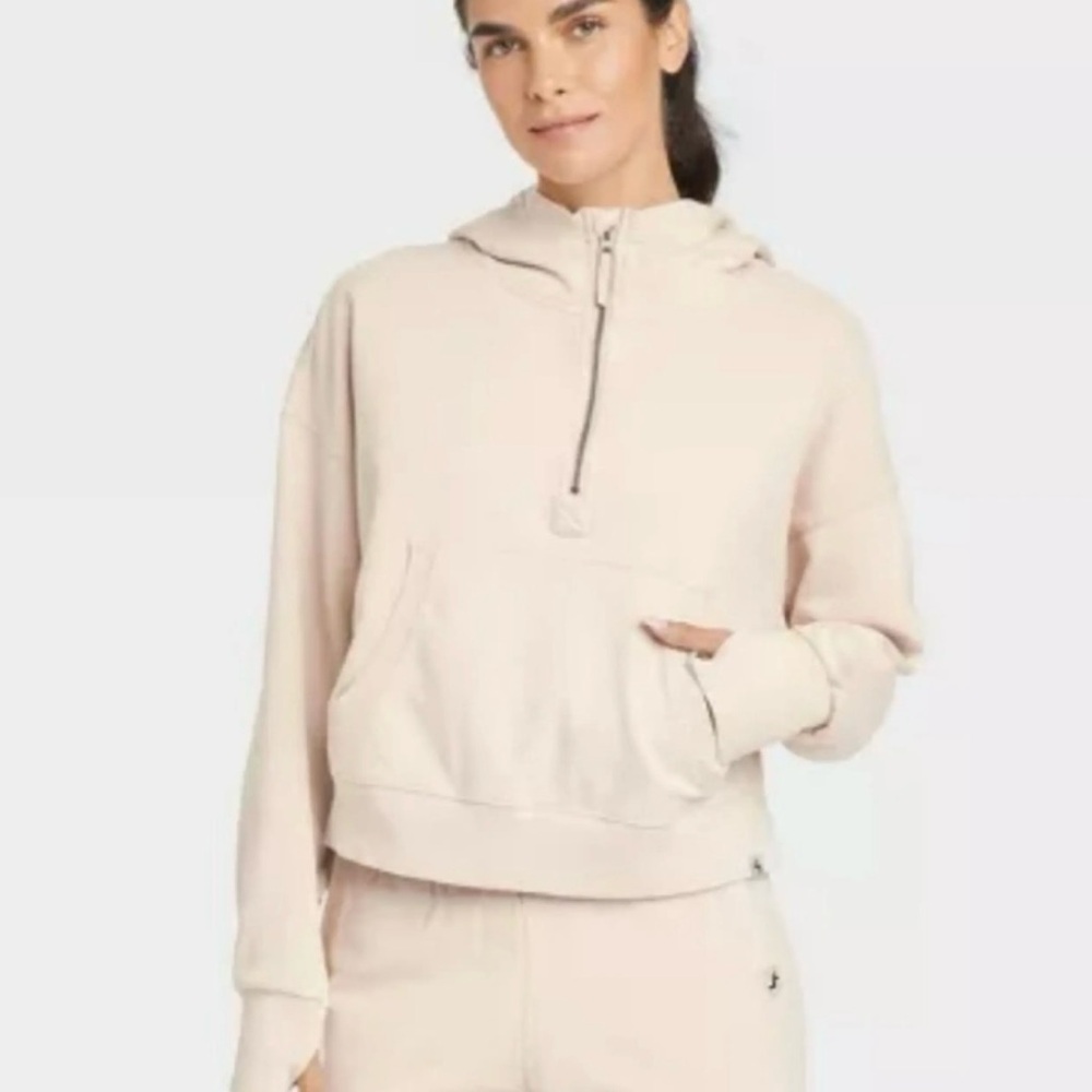 JoyLab Women's Light Cream Hoodie